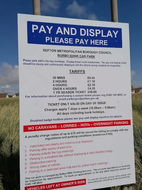 Crosby Beach Parking Prices