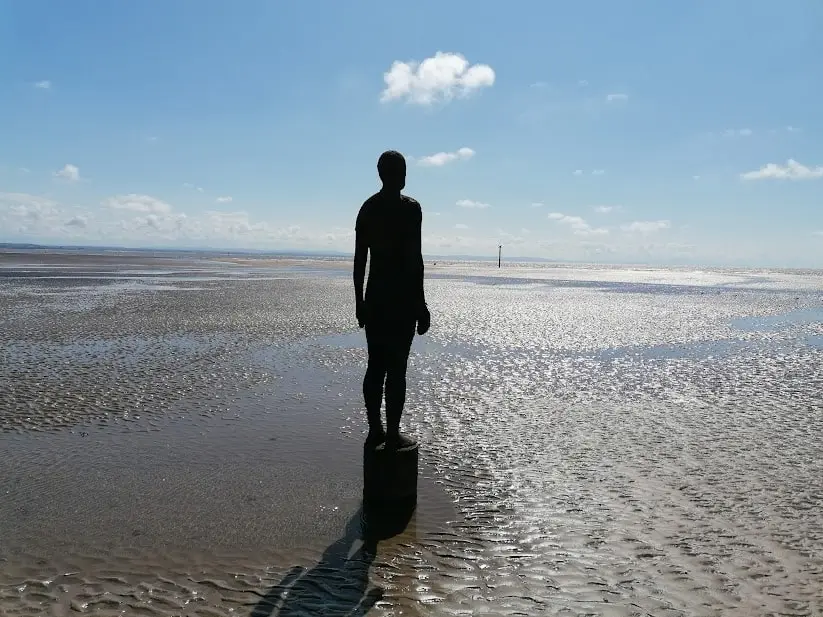 One Of The Iron Men At Crosby Beach