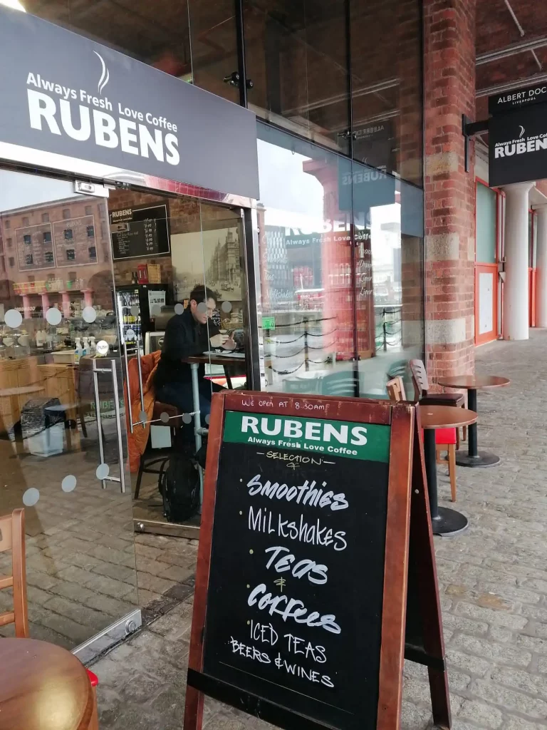 Rubens Coffee Shop Albert Dock Liverpool